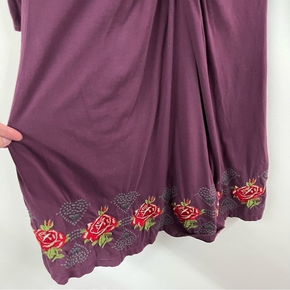 JW Los Angeles Embroidered Rose Heart Cotton Dress - Picture 4 of 13